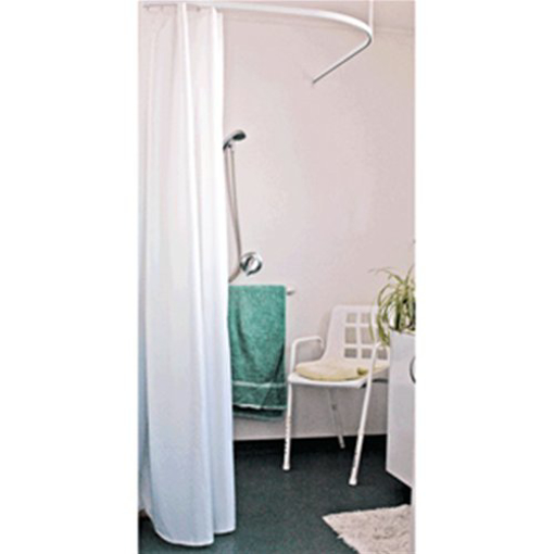 Picture of Streamline Single Unweighted Curtain - White