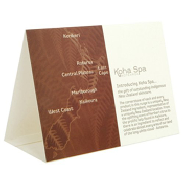 Picture of Koha Spa Environmental Tent Card (50/CTN)