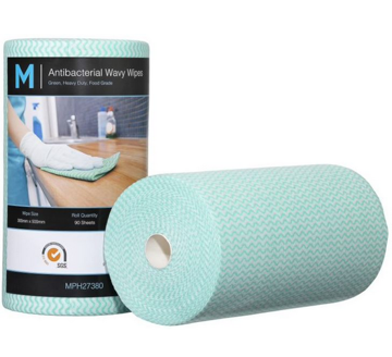 Picture of Matthews Antibacterial Wavy Wipes 90s - Green