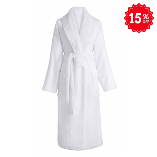 Picture of Accolade White Microfibre Bath Robe - 2 Sizes
